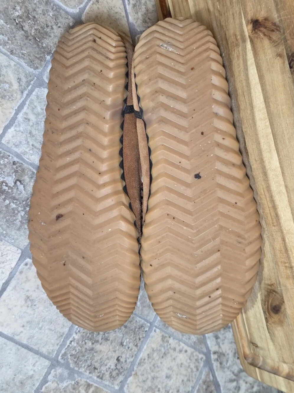 SOREL Dude Moc Suede Fleece Inside House Shoes Moccasin Slippers 9.5 M